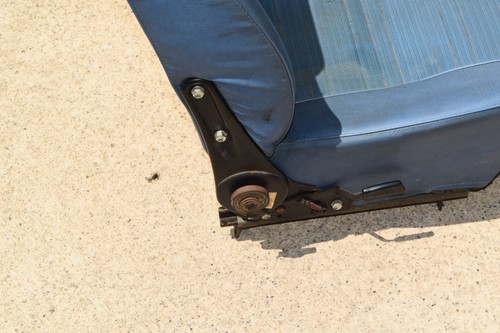 1978 Honda Civic CVCC Hatchback Passenger Right Bucket Seat Blue Vinyl 72 79 - Picture 15 of 17