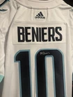 Matty Beniers NHL Signed Authentic Adidas Jersey Seattle Kraken Fanatics