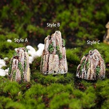 Fish Tank Decoration Mini Stone Rockery Bonsai Ornaments Resin Statue Sand Table