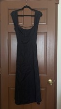 Reformation Dress 100% Linen Strap Back
