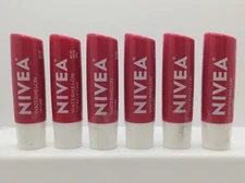 NIVEA Watermelon Lip Care Tinted Lip Balm , 0.17 Oz, Sealed, PACK OF 6