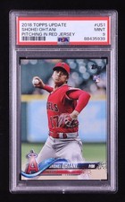 Shohei Ohtani 2018 Topps Update #US1 RC (PSA 9) Rookie Card. rookie card picture