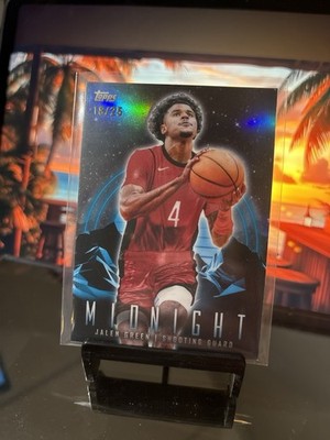 Jalen Green /25   Topps Midnight  Moonlight  /25   Houston Rockets