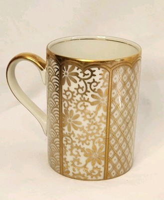 Fitz & Floyd Shinmonzen Gold Fine Porcelain Mug Cup 449 Japan