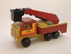 Vtg. 1970's Tonka Crane Boom Truck/Cherry Picker 5.5" Pressed Steel Toy