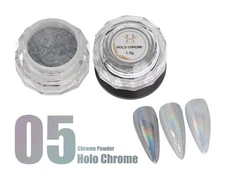 Hang Nail Product New Chrome Effects Powder Holo Chrome Jar #05