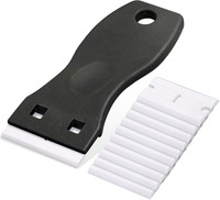 Mini Kunststoff Schaber Mit 10 Klingen, FüR Klebereste Entferner