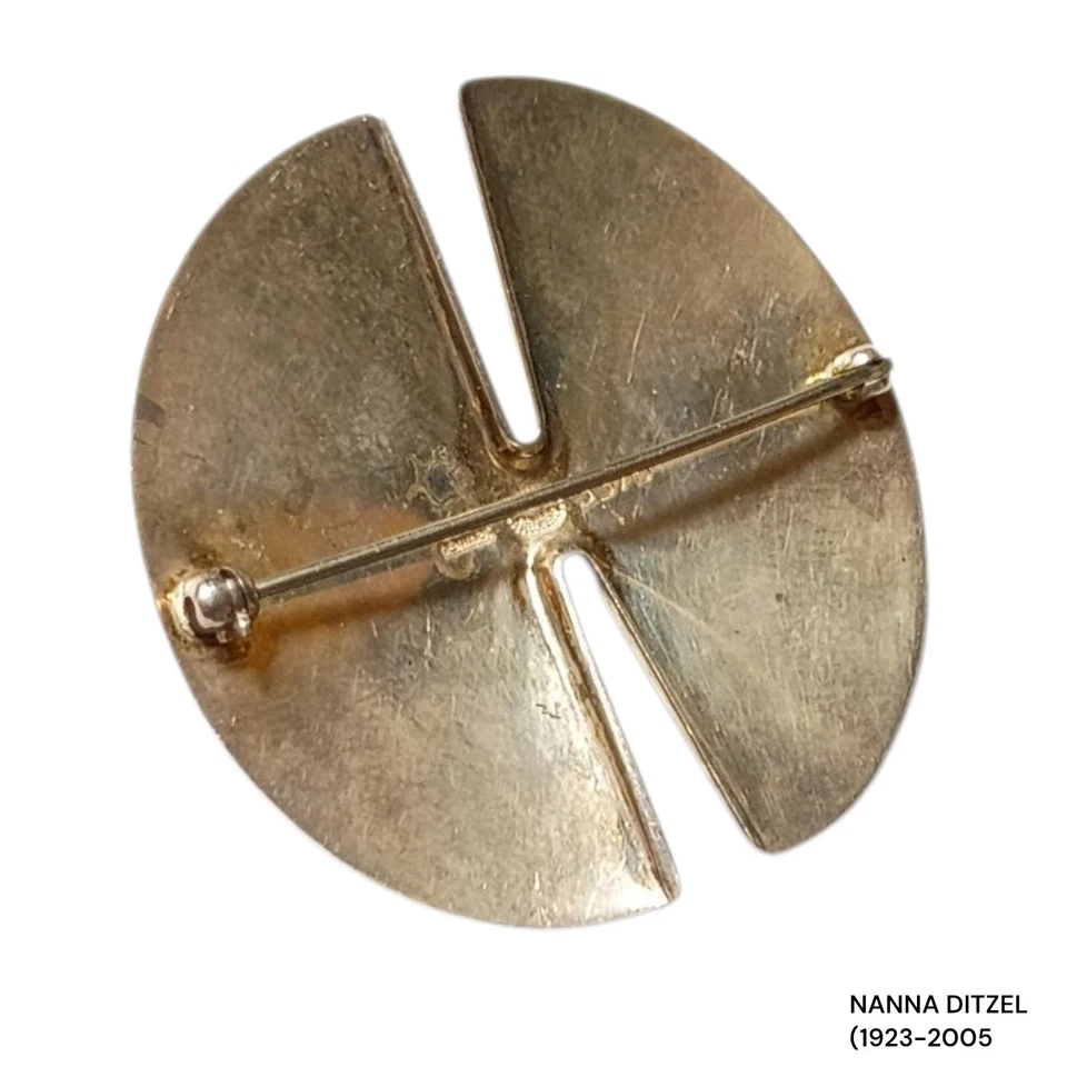 Broche prendedor de plata de ley Georg Jensen NANNA DITZEL (1923-2005  Foto 3 de 4