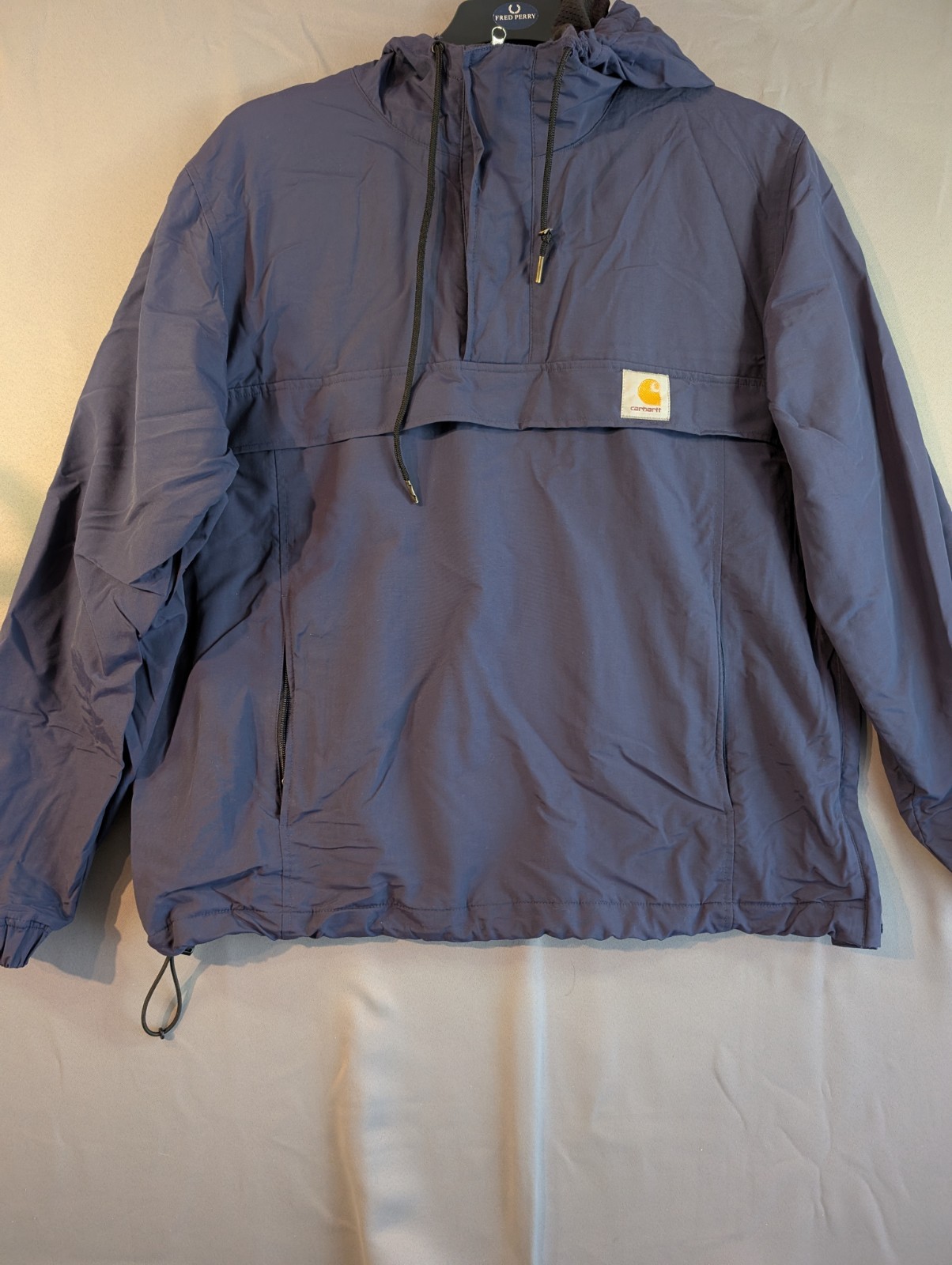 Pullover de primavera Carhartt WIP Nimbus Anorak en azul marino talla L para hombre