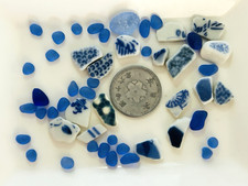 Genuine rare sea glass pottery mix from japan very small