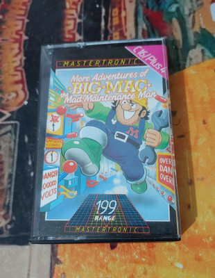 More Adventures of Big Mac C 16, Plus 4 Commodore (Tape, Manual Box) works 8-bit