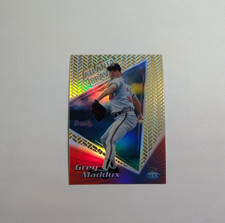 1999 Topps Tek Baseball Card 43B P-08 Greg Maddux Gold Pattern 10/10