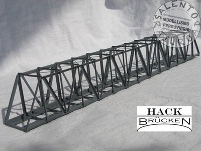 Hack 21200 - N 1:160 - eingleisige Eisenbahnbrücke aus Metall 35 c lang