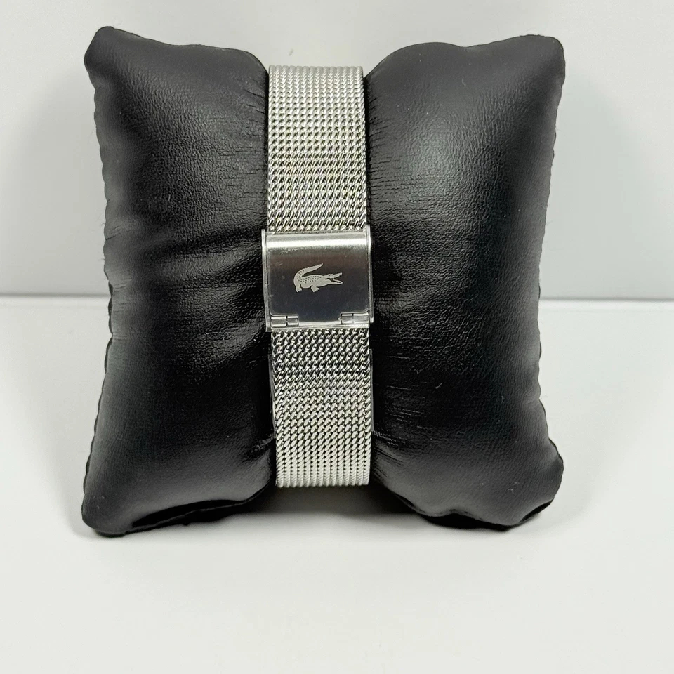 Lacoste Ladycroc 2001259 Rainbow Crystals Silver Dial Mesh Band Women’s Watch - image 2 of 4