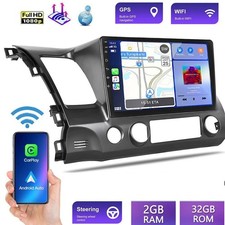 Android 15 Wireless Carplay For Honda Civic 2006-2011 GPS Car Radio Stereo WiFi