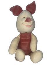 Disney Baby Piglet Plush Winnie The Pooh Baby Toy Stitched Eyes Rattle 13"