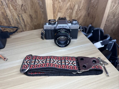 Minolta XG-M 35mm Film SLR Camera 50mm Lens Untested