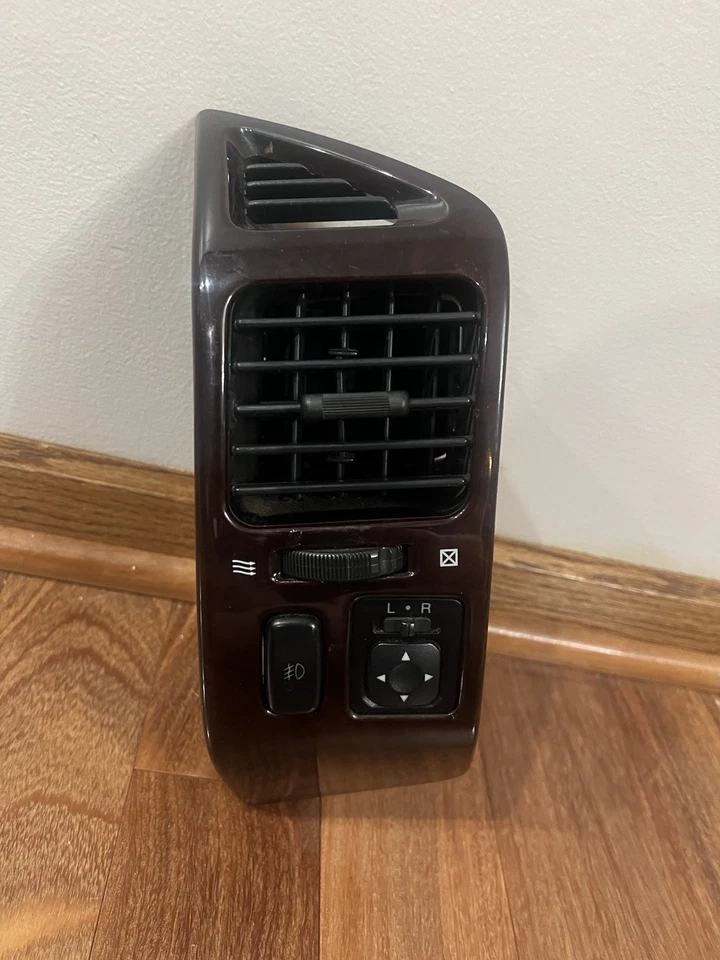 MITSUBISHI MONTERO 2001-2006 LADO DEL CONDUCTOR IZQUIERDO VENTILACIÓN MOLDURA MARRÓN Foto 2 de 4