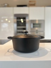 Le Creuset Signature Bräter Rund Schwarz 4,2l Emailliertes Gusseisen