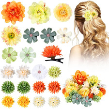 21 Pcs Flower Hair Clip Rose Hair Clips Barrettes for Women Flower Accessories B