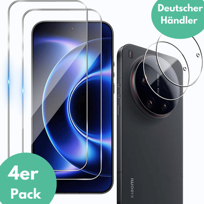 2X Schutzglas für Xiaomi 17 Ultra Display Kamera Schutz Hartglas Full Screen 9H