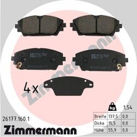 Zimmermann BremsbeläGe Bremsbelagsatz FüR Mazda 3 SchräGheck BP Bp_