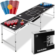 Beer Pong Table Set Up Beerpong Foldable Height-Adjustable Collapsible Game
