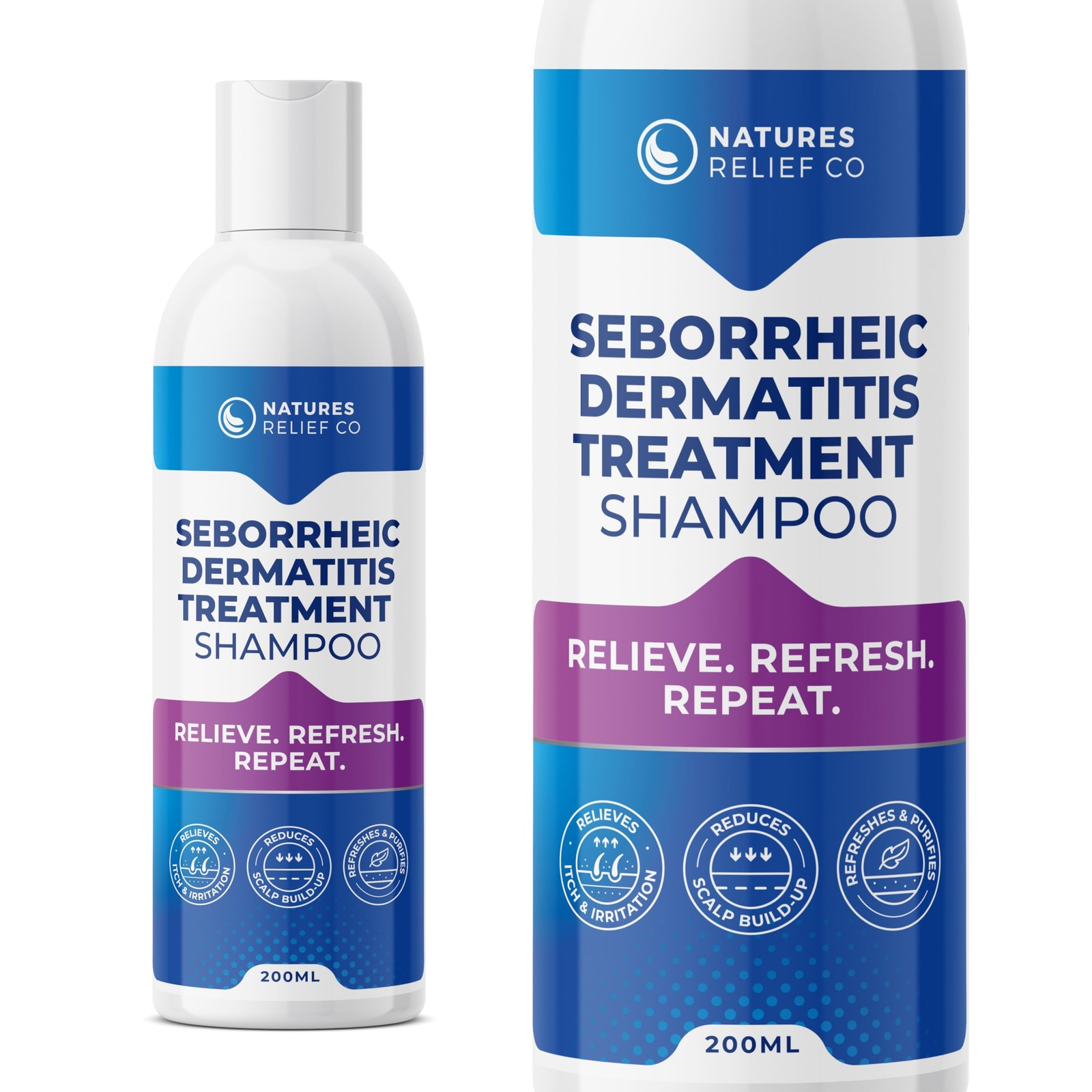 Seborrheic Dermatitis Shampoo | Anti Dandruff 200 ml (Pack of 1), White