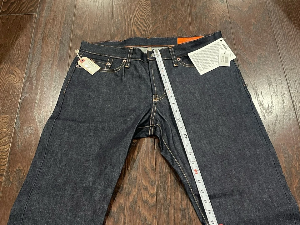 Jean Shop Pant Men Size 32x34 Japanese Selvage Denim Slim Fit Button Fly USA NEW - Image 2 of 4