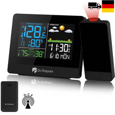 Digitaler Wecker Projektionsuhr Wetterstation mit Außensensor