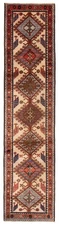 Vintage Hand-knotted Runner Rug 2'5" x 10'3" Traditional Oriental Wool Carpet