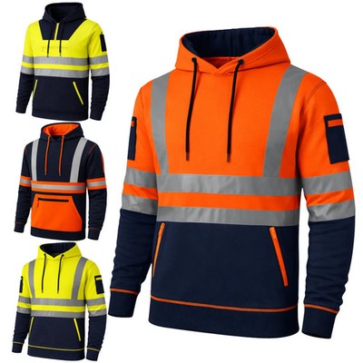 Hi-Vis Pro Fleece Hoodie & Quarter Zip EN ISO 20471 Klasse 3 Thermo Workwear PSA