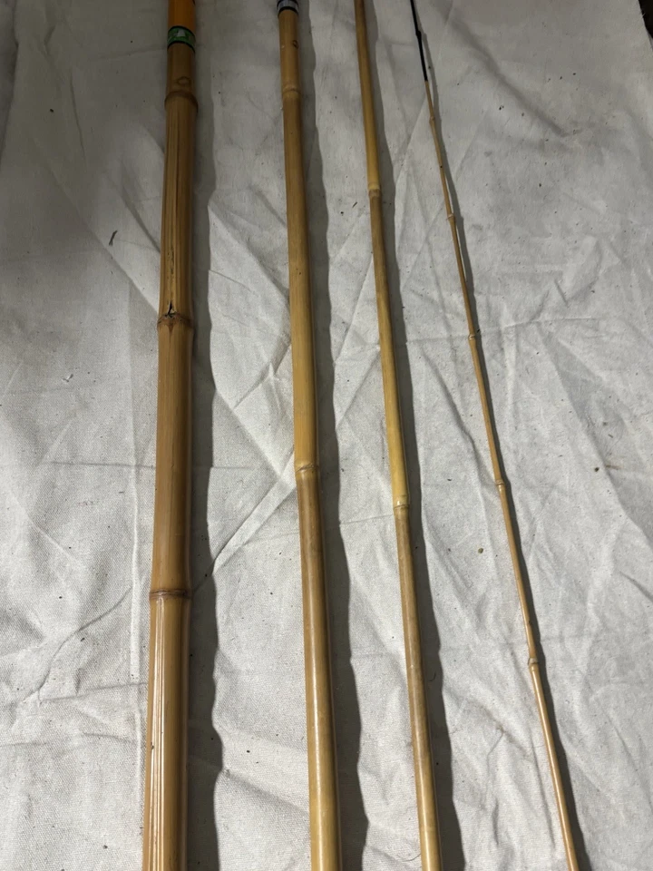 Tenkara/vara de mergulho de bambu com bolsa acima de 19 pés quando montada ótima para um projeto - Imagem 4 de 4