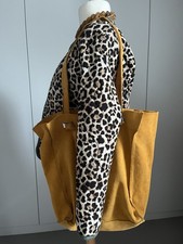 Zara Real Suede Slouchy Tote Bag