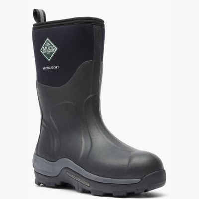 Muck Boot Company Men's Arctic Sport Mid Insulated Waterproof Boot Black - ASM00