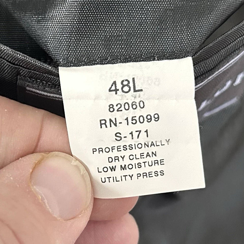 David Taylor 48L Blazer 100% Wool Black Gold Two Button Lined Vented Formal - Image 4 of 4