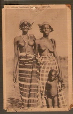 SENEGAL (AOF)   carte  postale cpa  Femmes Cérères /rare(superbe plan)