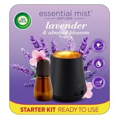 Air Wick Essential Mist Starter Kit 1 Refill Lavender And Almond Blossom Air