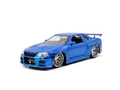Jada Toys Skyline GT-R R34 1:24 Fast & Furious Modell Blau