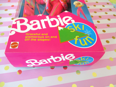 Ski Fun Barbie Doll #7511-Mattel Vintage 1991-Skiing Exclusive