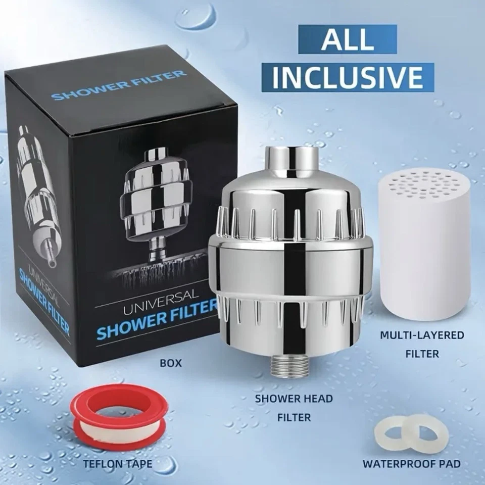 40 Stage High Output Shower Filter w/ Replaceable Multi Stage Cartridge - Image 2 of 4