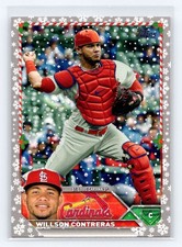 2023 Topps Holiday #H175 Willson Contreras Metallic St. Louis Cardinals