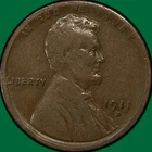 1911-D Lincoln Wheat Cent Fine F Coin #39524
