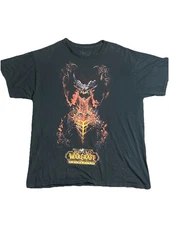 Vtg 2010 World Of Warcraft Cataclysm Video Game Promo Shirt Large Blizzard  PC