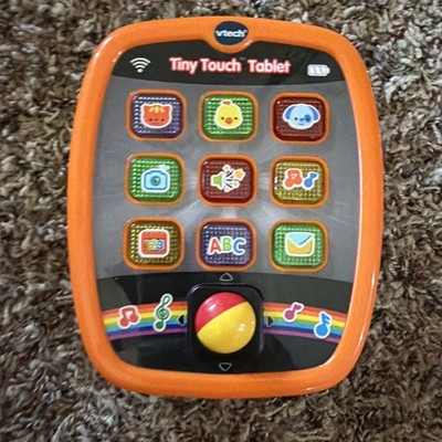 Vtech Tiny Touch Tablet Teaches Animals Music Numbers Letters Age 6-36M Works