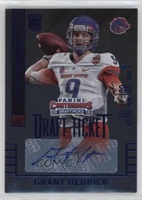 2015 Contenders Draft Picks College Ticket Blue Foil Grant Hedrick Auto 10k8