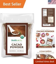 16 Oz Organic Cacao Powder - Rich Chocolate Substitute, Non-GMO Sugar-Free