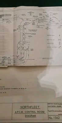 A.P.C.M North Fleet Cement Ws Railway Control room Diagram Signaling Diagramme 