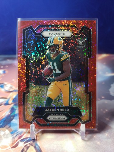 2023 Panini Prizm Rookies Jayden Reed #334 Red Sparkle Prizm (RC) Packers - Picture 1 of 2