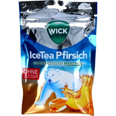 WICK IceTea Pfirsich Bonbons o.Zucker 72 g PZN 18165670